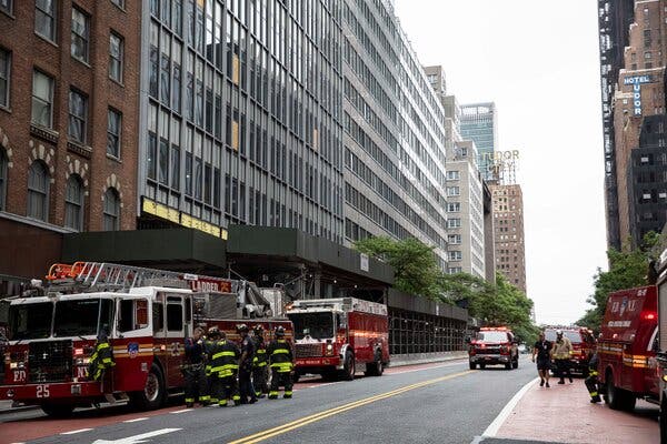 Building Collapse Halts Office Conversion Project in Midtown Manhattan