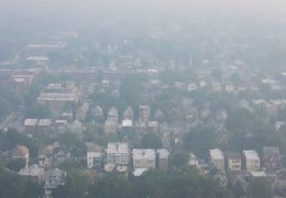 Haze Over Northern Illinois from Canadian Wildfire Smoke