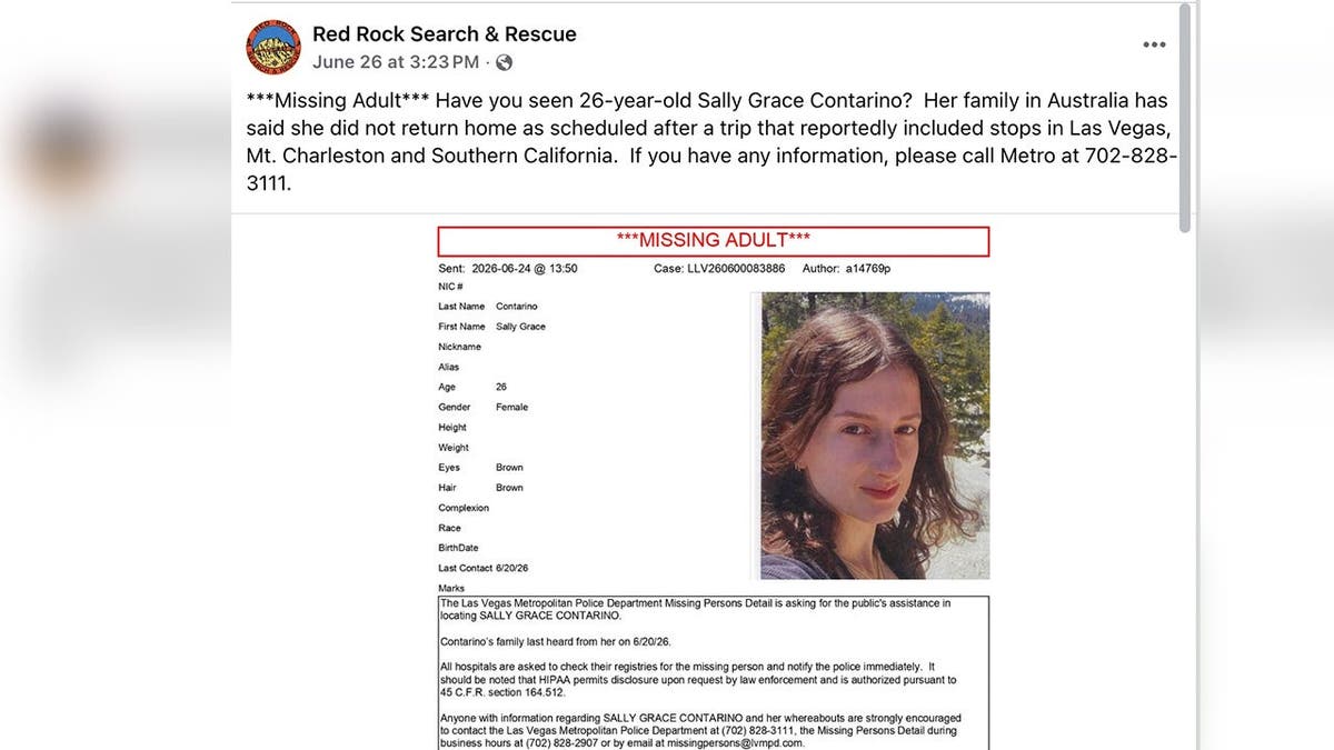 Australian Woman Missing After Las Vegas Hike: Search Underway