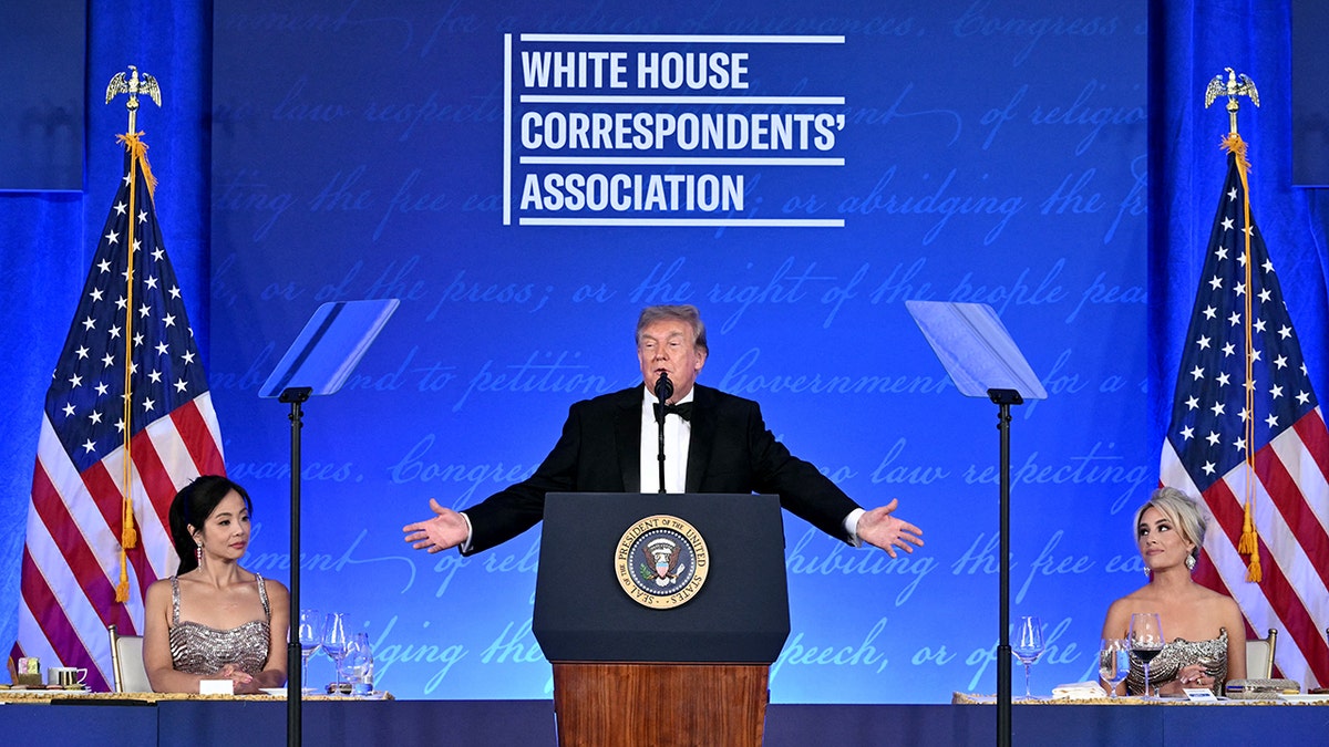 Trump Strikes a Cautious Note at Rescheduled WHCA Dinner