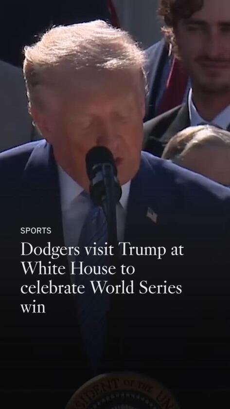 Dodgers Celebrate 2025 World Series Championship at White House