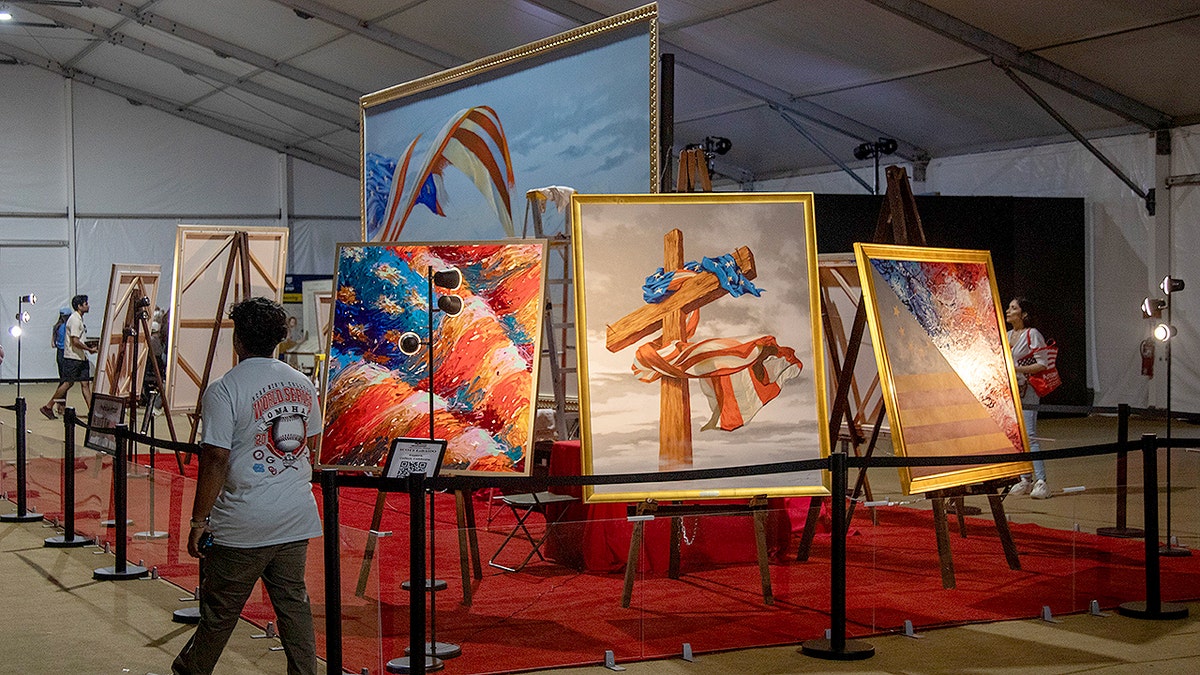 The Largest Oil-on-Canvas Portrait of the American Flag Created