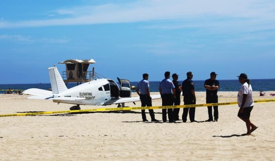 Emergency Plane Landing at Huntington State Beach