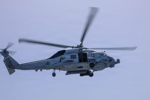 U.S. Navy Helicopter Crew Rescued After Emergency Landing in Arabian Sea