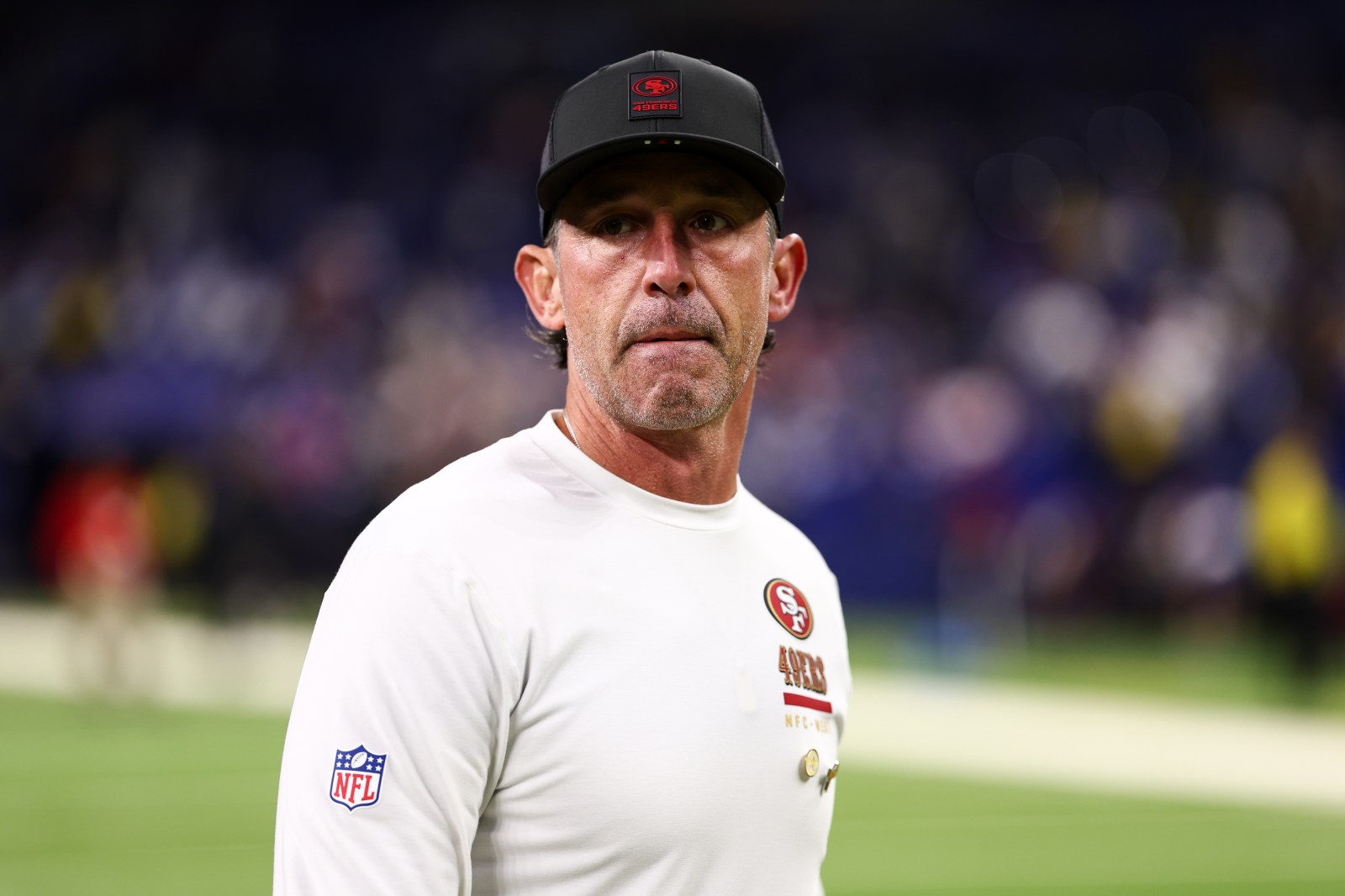 49ers Coach Kyle Shanahan Attends Training Camp Post-Car Accident