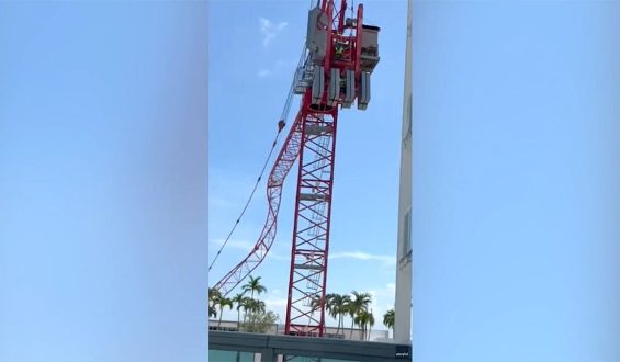 Crane Arm Collapse in Miami High-Rise Pool Area