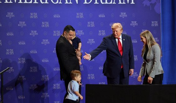 Trump’s Lighthearted Moment with Toddler Sparks Laughter in Nevada