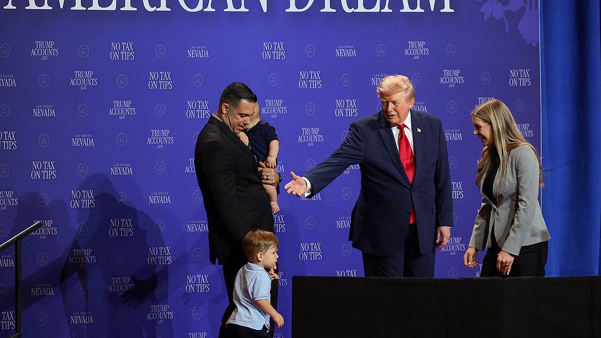 Trump’s Lighthearted Moment with Toddler Sparks Laughter in Nevada