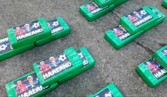 Cocaine Seizure in Ecuador Features Erling Haaland Imagery