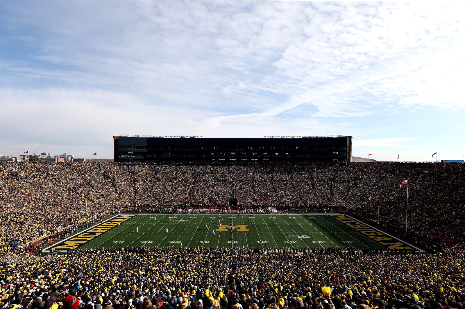 Historic Michigan Stadium Introduces Advertisements