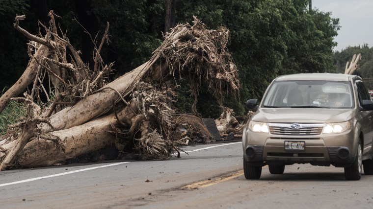 Tropical Storm Moke Impacts Hawaii with Heavy Rainfall after Hurricane Lala