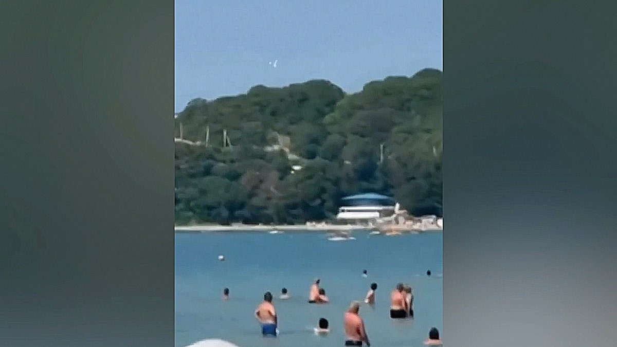 Projectile Strike on Russian Black Sea Resort Beach