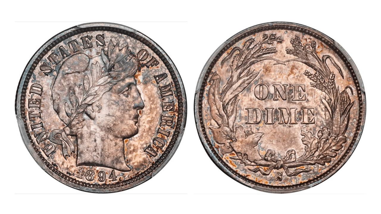 1894-S Barber Dime Expected to Fetch Over $1 Million at Auction