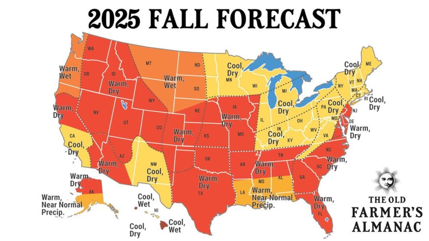 Almanacs Release Forecasts as Autumn Approaches