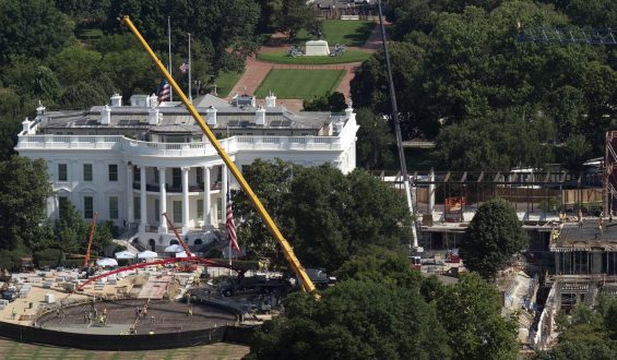 Construction of White House Helipad Underway