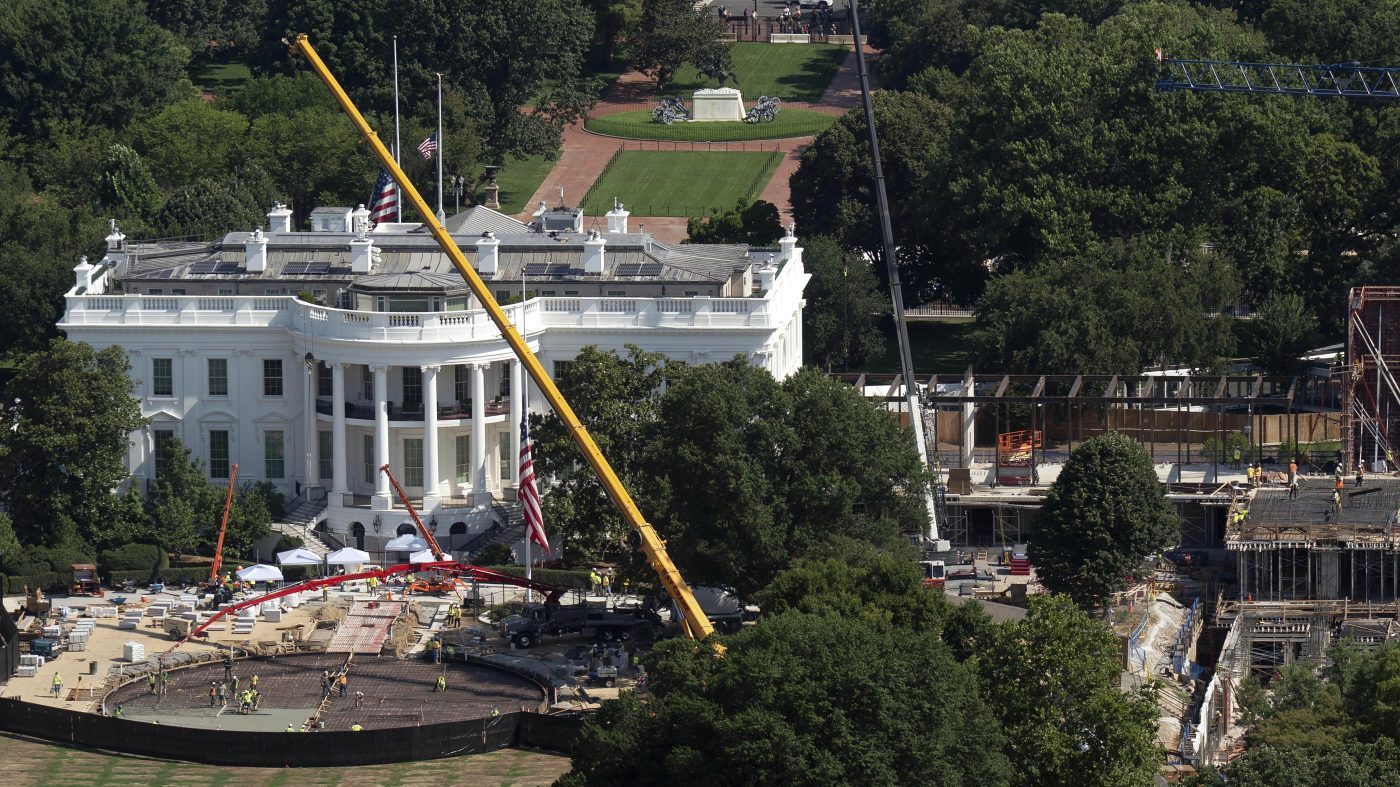Construction of White House Helipad Underway