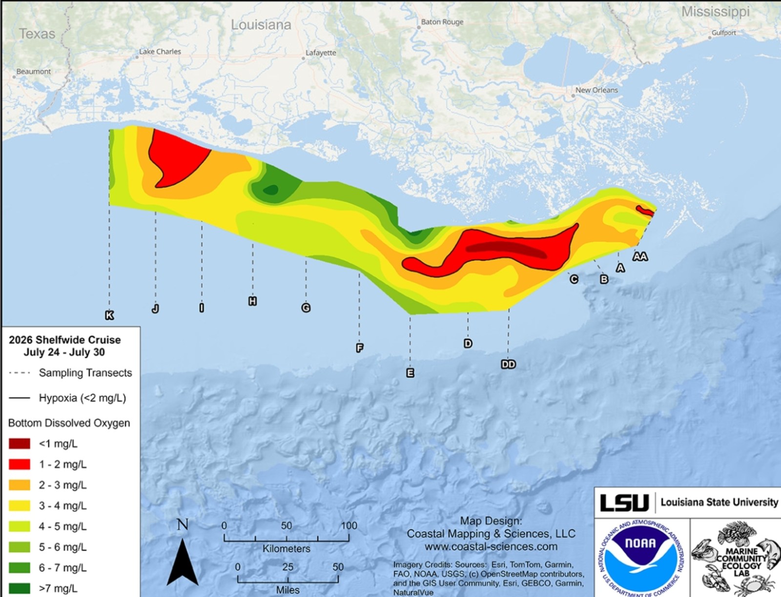 NOAA Reports Smaller-Than-Expected ‘Dead Zone’ in Gulf of Mexico