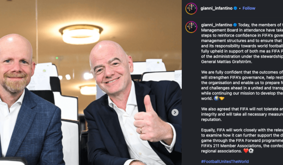FIFA’s Infantino Receives Support Amidst FFE Controversy