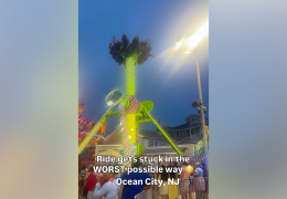 Thrilling Ride at Ocean City Boardwalk Halts Mid-Cycle, Leaves Riders Suspended