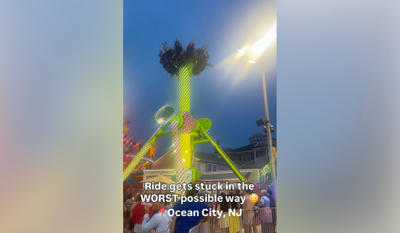 Thrilling Ride at Ocean City Boardwalk Halts Mid-Cycle, Leaves Riders Suspended