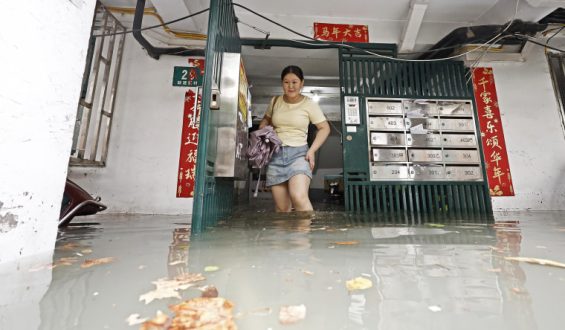 Severe Weather Pummels Eastern China After Typhoon Dolphin
