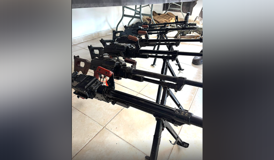IDF Reveals Seized Weapons Used by Hezbollah and Hamas