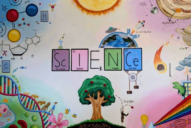Evergreen Park Students Blend Art and Science with New Mural