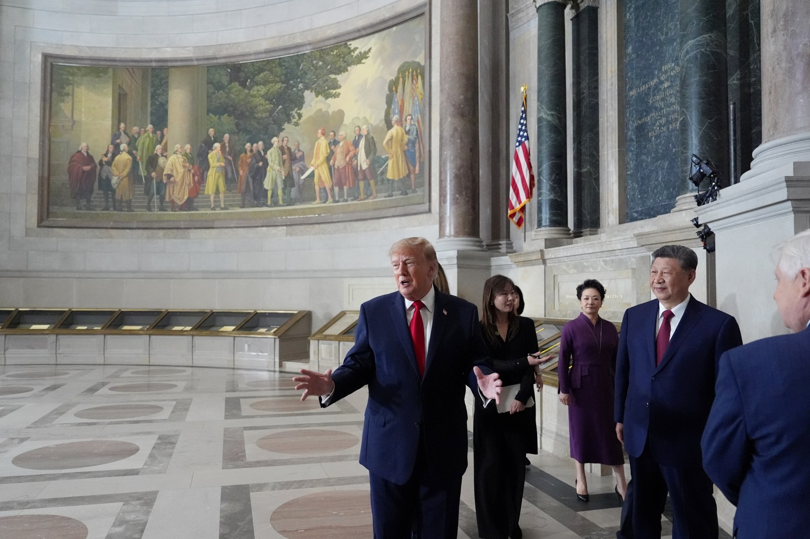Trump and Xi Jinping Conclude Summit Amid Resuming TV Coverage
