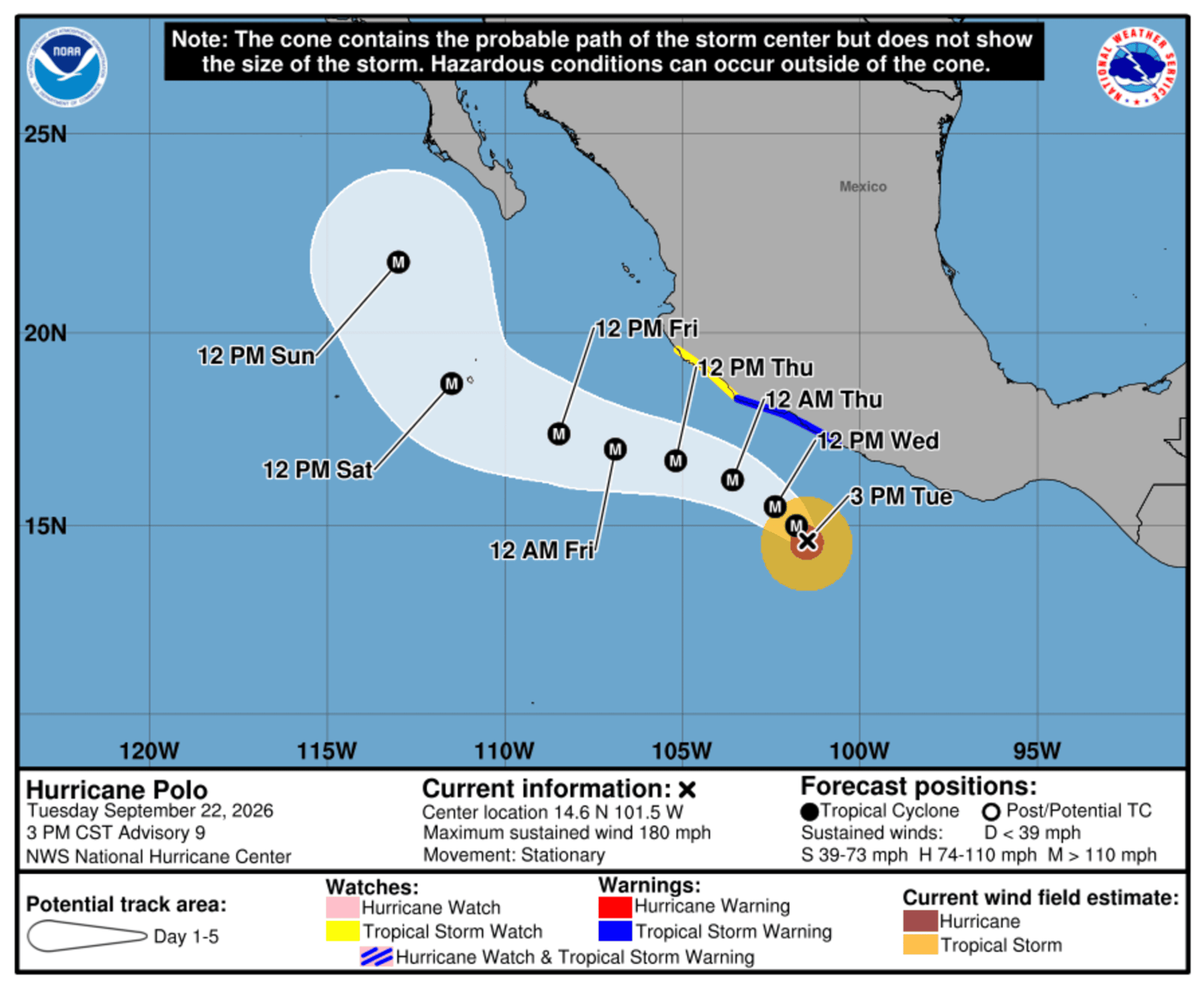 Weather Alert: Hurricane Polo Nears Mexico, Strong Winds and Heavy Rain Expected