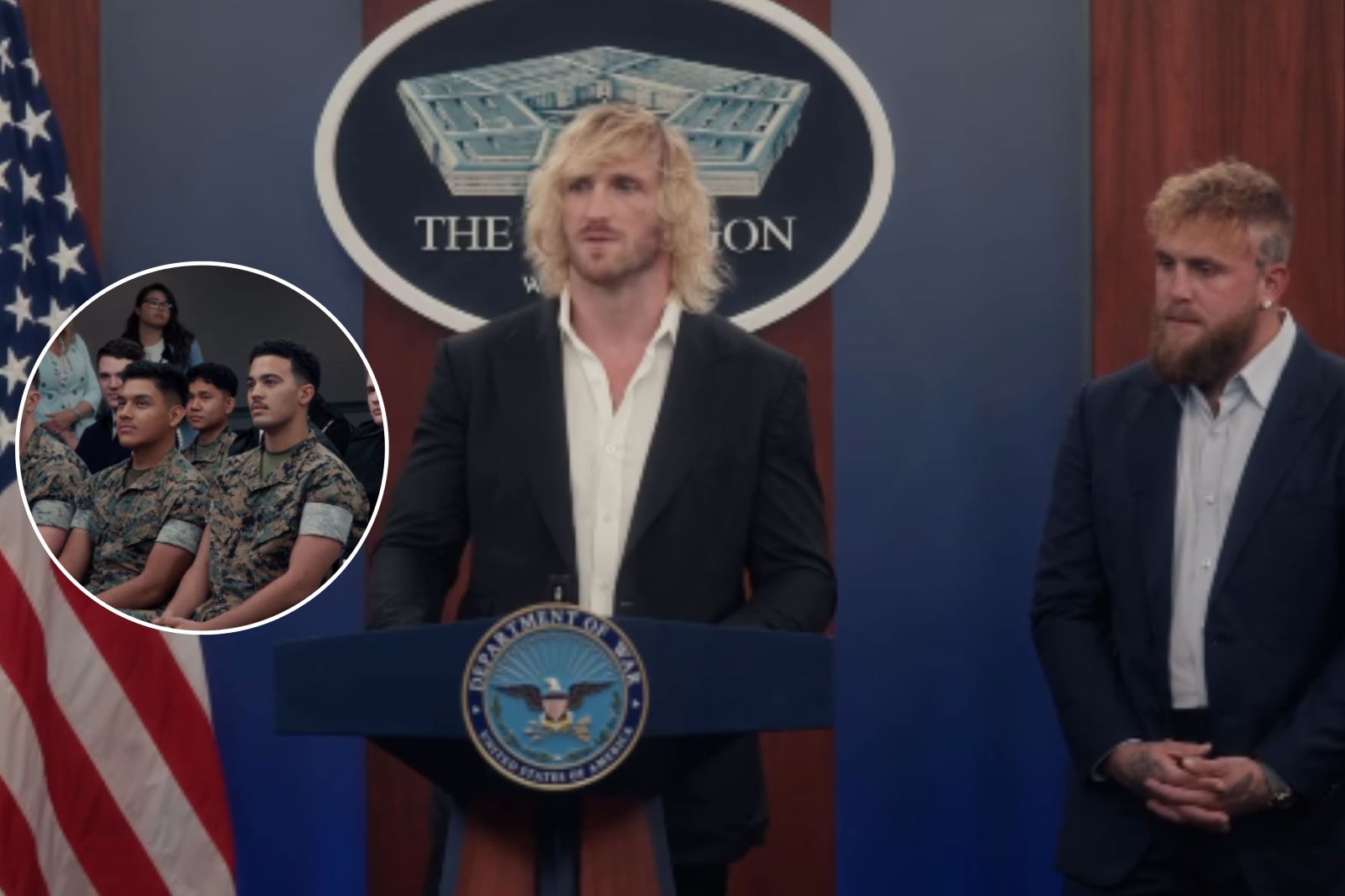 Paul Brothers Visit Pentagon to Address Service Members