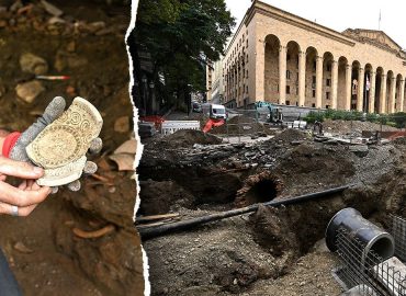 Ancient Pottery Unearthed in Tbilisi During Roadwork