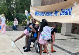 Celebration as Beloved Custodian Returns to Scott Elementary