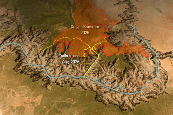 National Park Service Warns of Flash Flood Risks Post-Wildfire in Grand Canyon