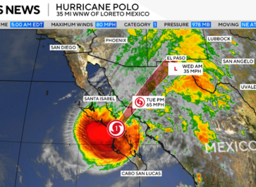 Impact of Hurricane Polo on Southwestern United States