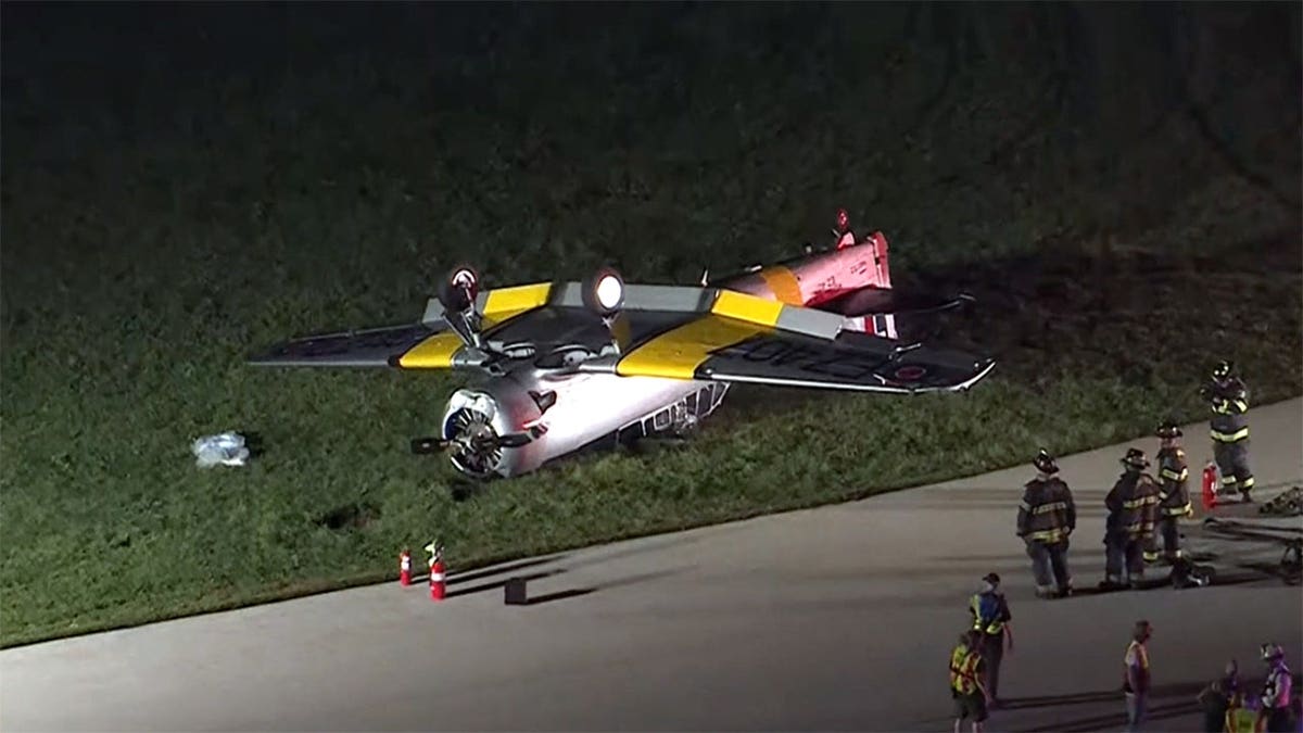 WWII Plane Crash at Pennsylvania Airport: Pilot Rescued