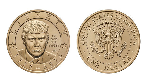 U.S. Mint Introduces $1 Coins Featuring President Trump