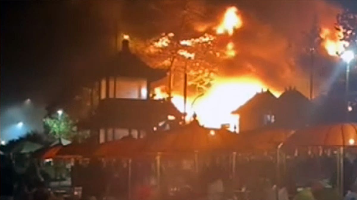 Beachside Chaos Following Bali Restaurant Fire