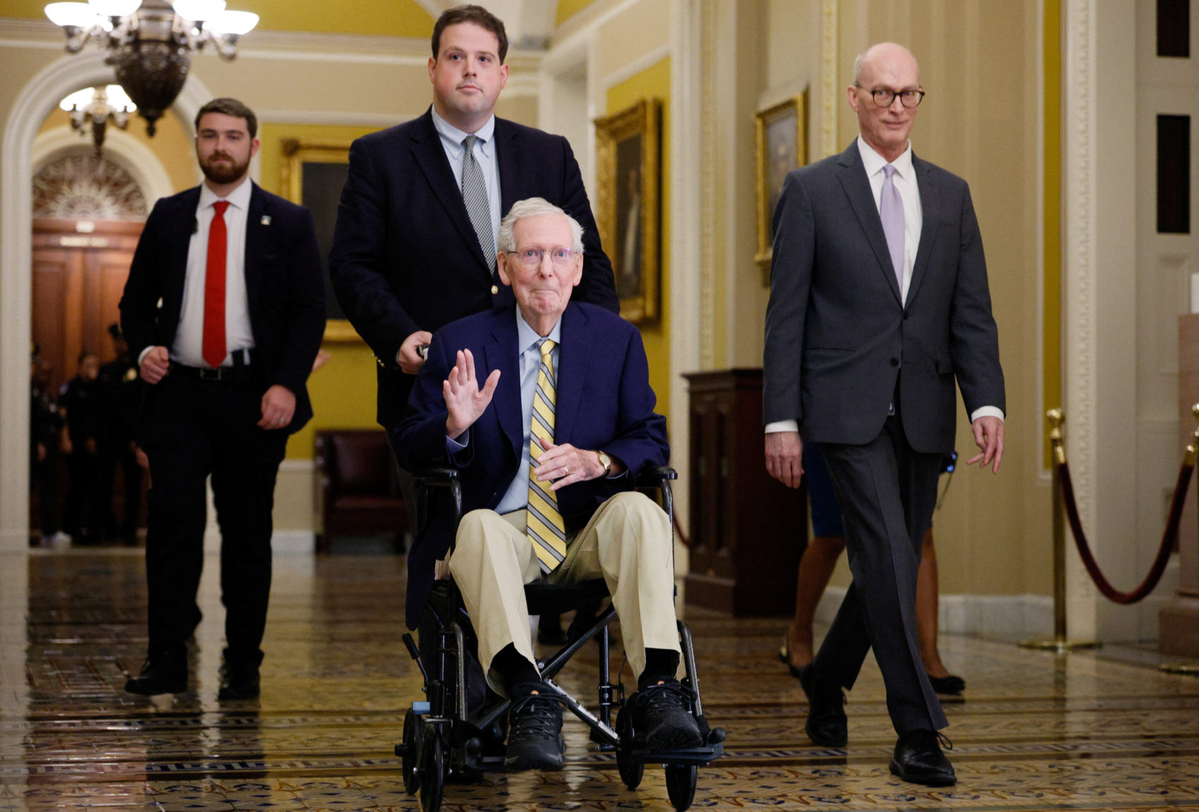 Senator Mitch McConnell Returns to the Senate After Health-Related Absence