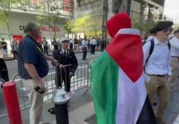Confrontation at NYC 9/11 Memorial
