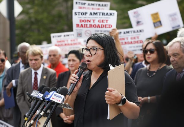 Residents Protest Proposed Amtrak Facility and White Sox Relocation