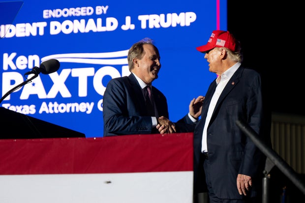 President Trump’s Campaign Contribution Boosts Texas Senate Candidate Ken Paxton