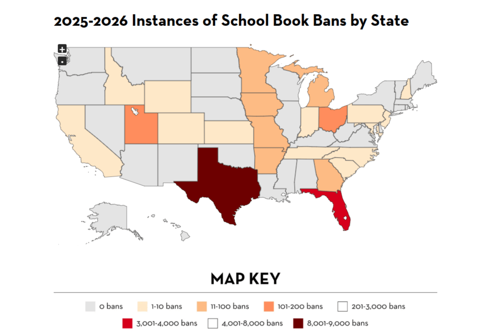 Record Number of Book Bans in U.S. Schools Raises Censorship Concerns
