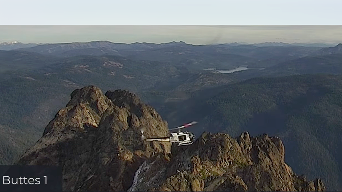 Helicopter Rescue of Three Stranded Individuals on Sierra Buttes