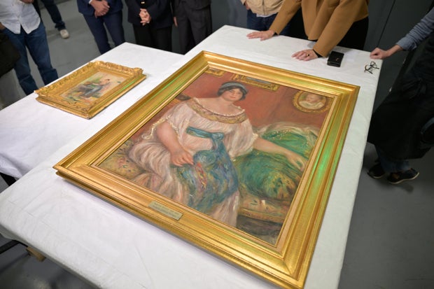 Stolen Renoir Paintings Recovered: Slight Damage Reported