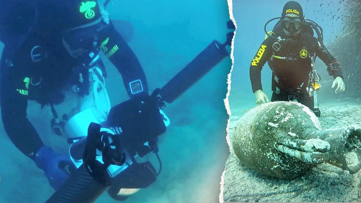 Italian Police Discover Ancient Roman Artifacts Off Sardinia’s Coast